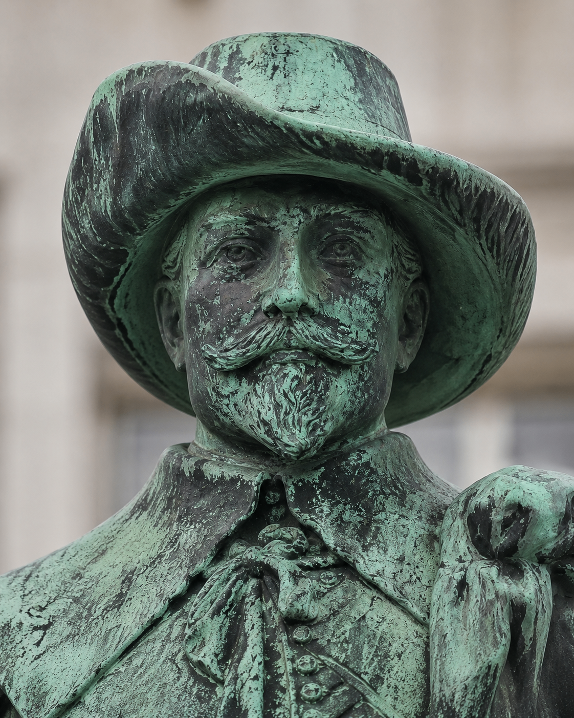 A bronze statue of Gustav II Adolf — one of the Talkies prototypes